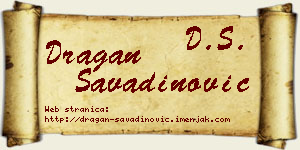 Dragan Savadinović vizit kartica